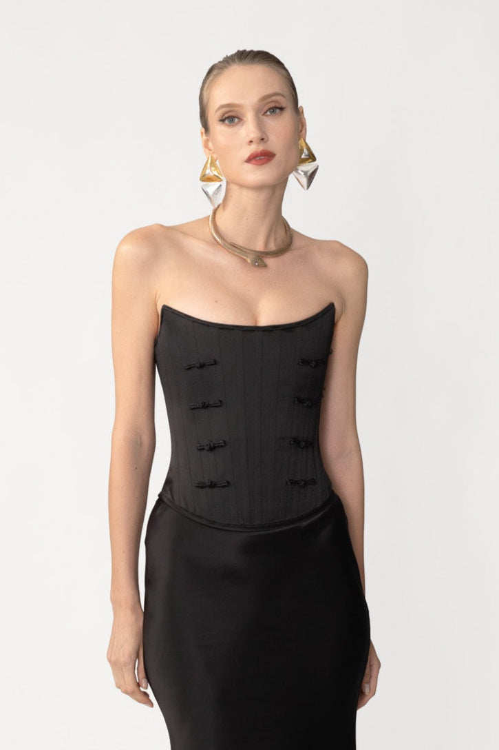 Della Satin Corset Top